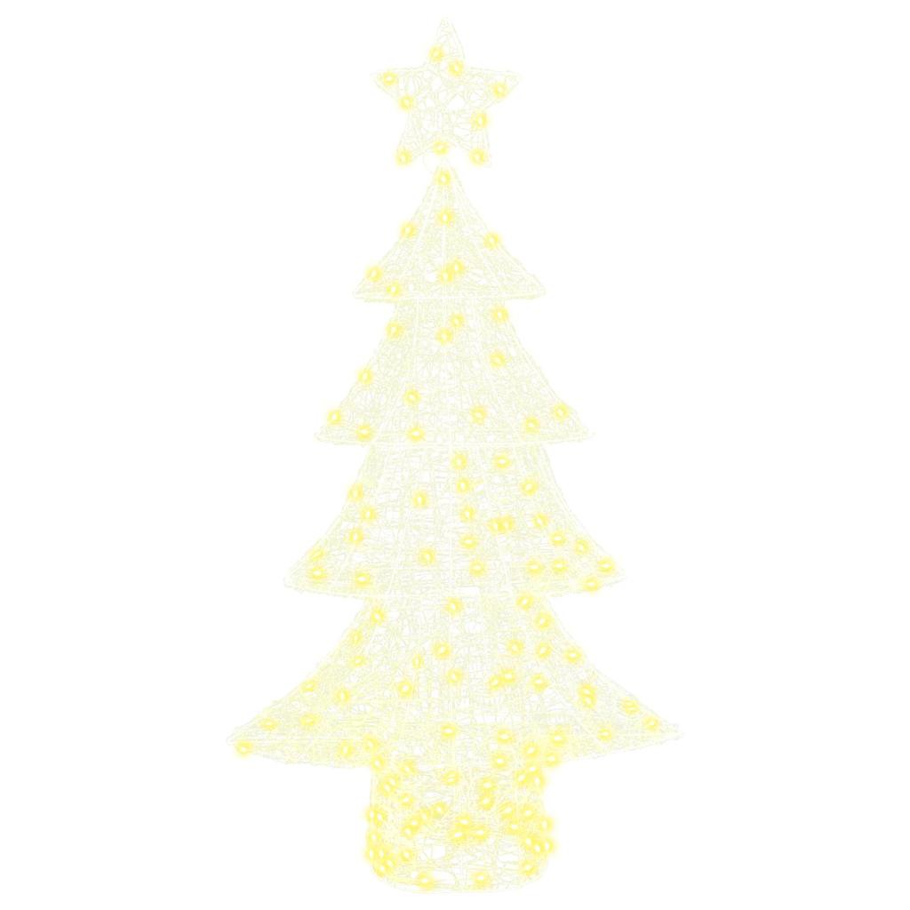 Christmas Tree with 160 LEDs Warm white 150 cm Acrylic